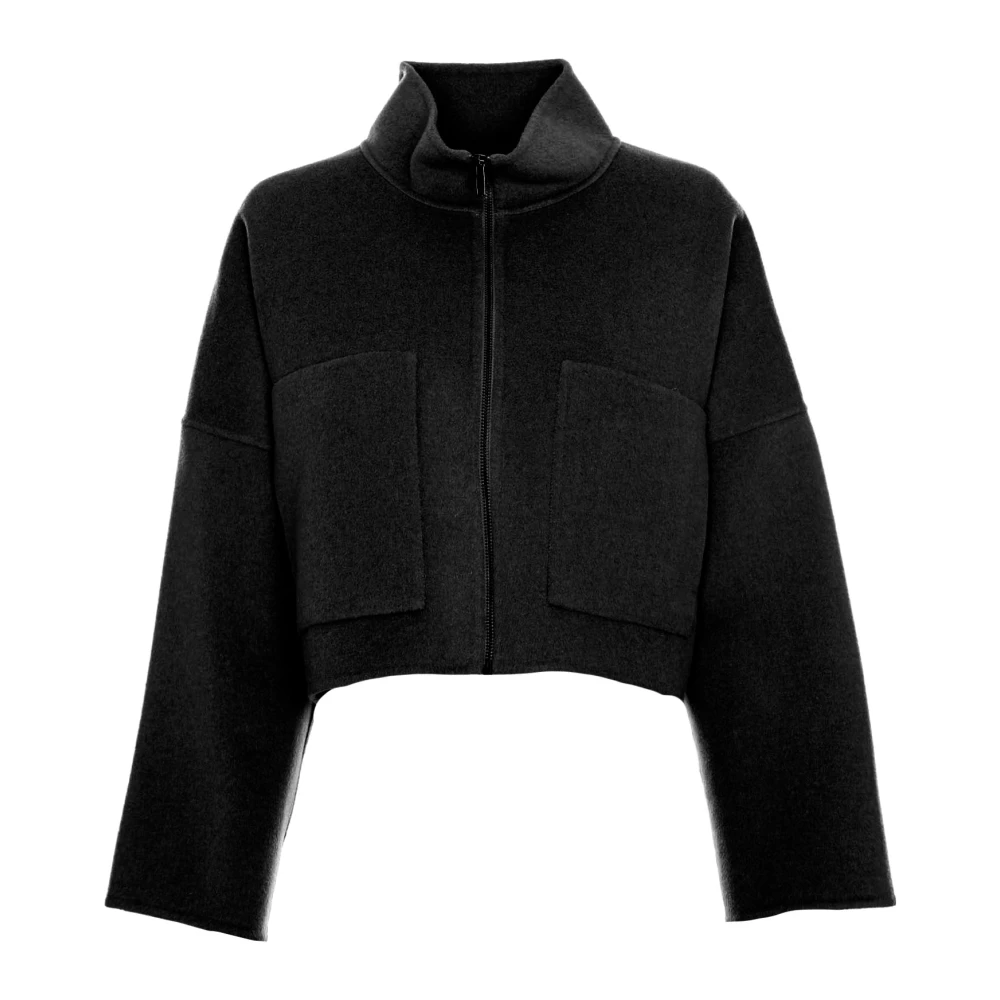 Drykorn Kort Cropped Jacka med Ståkrage Black, Dam