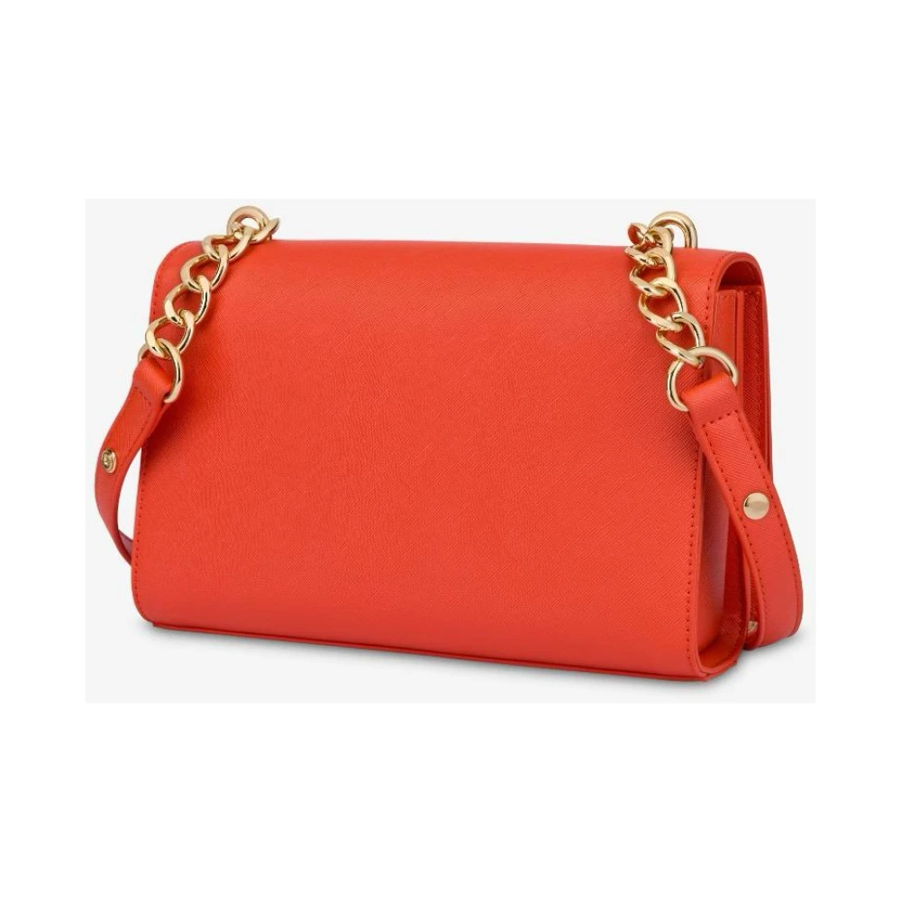 Love Moschino Saffiano Leren Tas Brown Dames