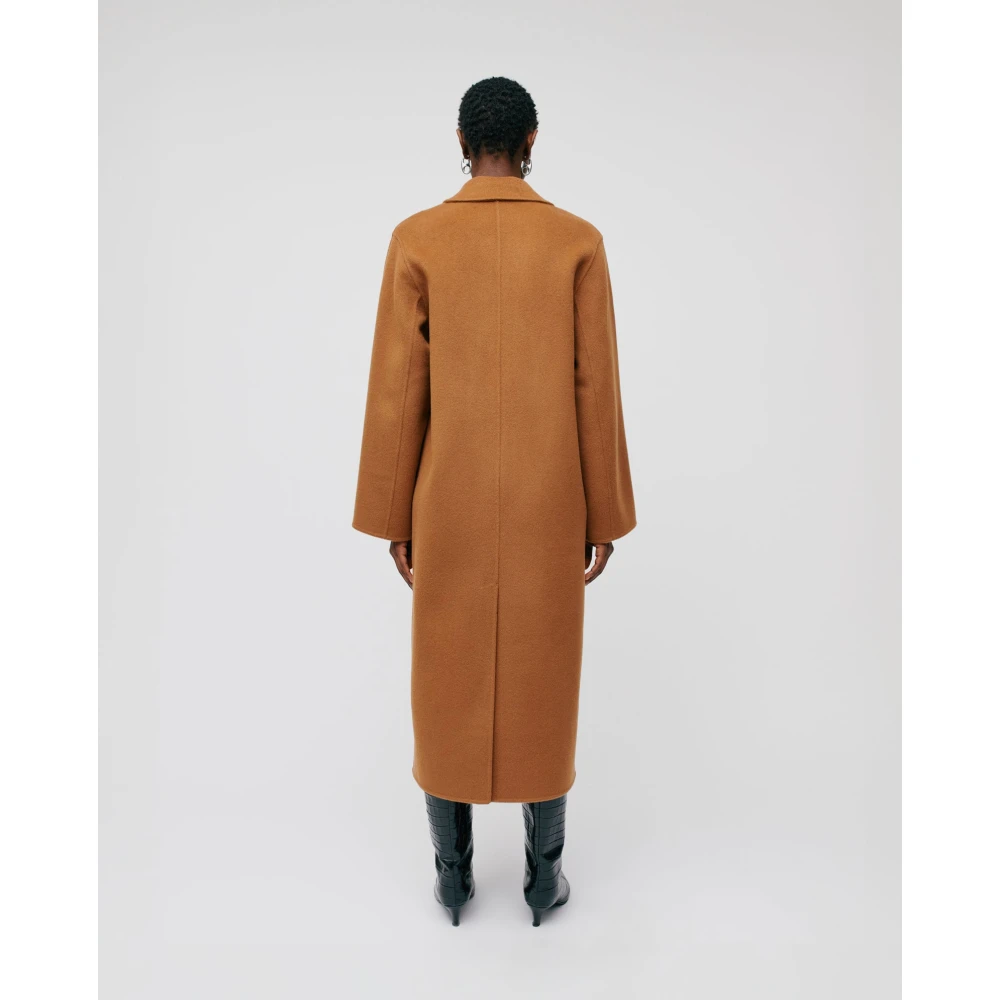IVY OAK Oversized Wollen Jas in Gemberbruin Brown Dames