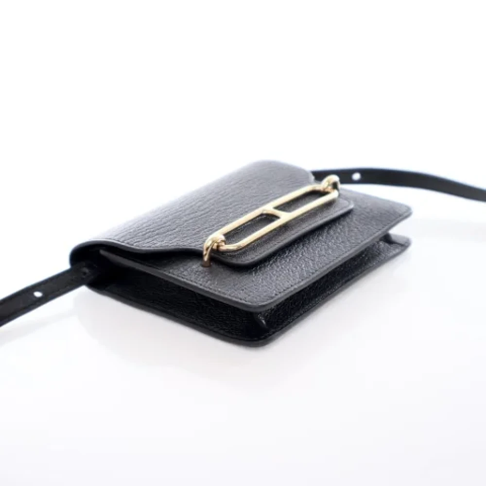Hermès Vintage Pre-owned Leather wallets Black Dames