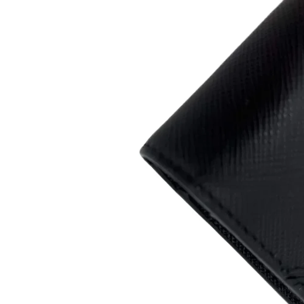 Prada Vintage Pre-owned Leather wallets Black Dames