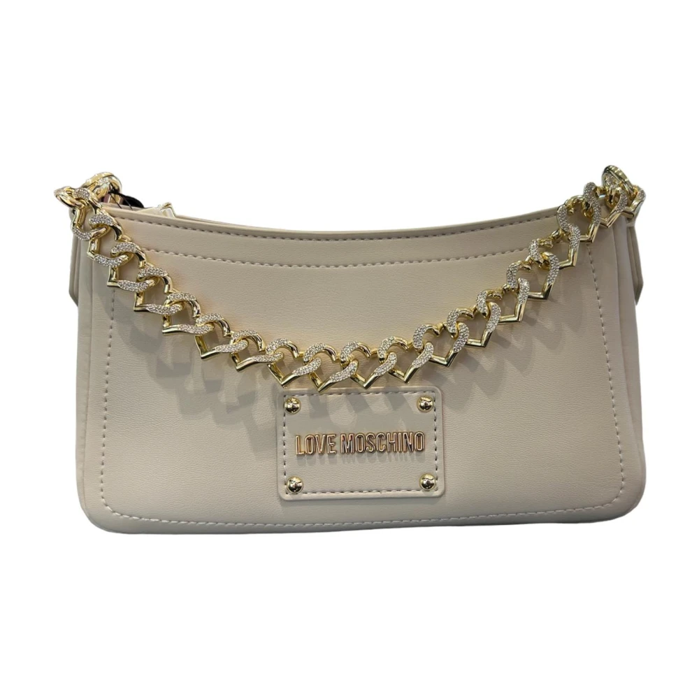 Love Moschino Women's White Handbags, One Size, Stylish Pu Bag