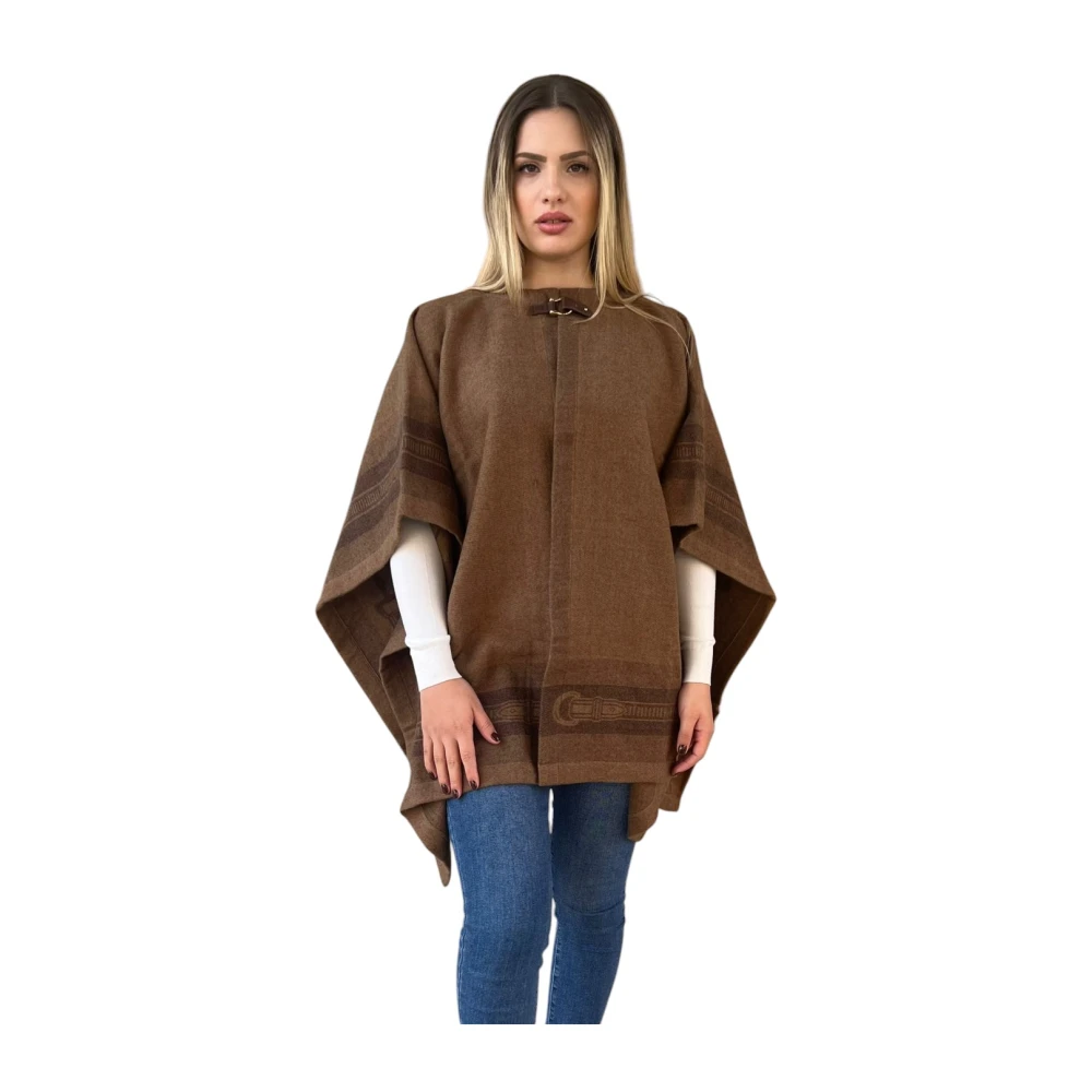 Ralph Lauren Poncho Cape Brown, Dam