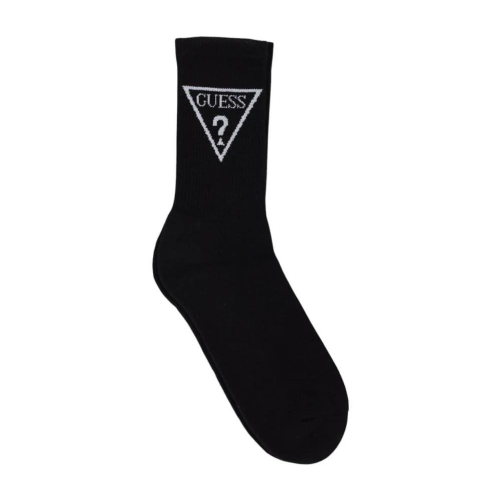 Guess Logo Pattern Socks - Female - Socks - Black - One Size - Underwear