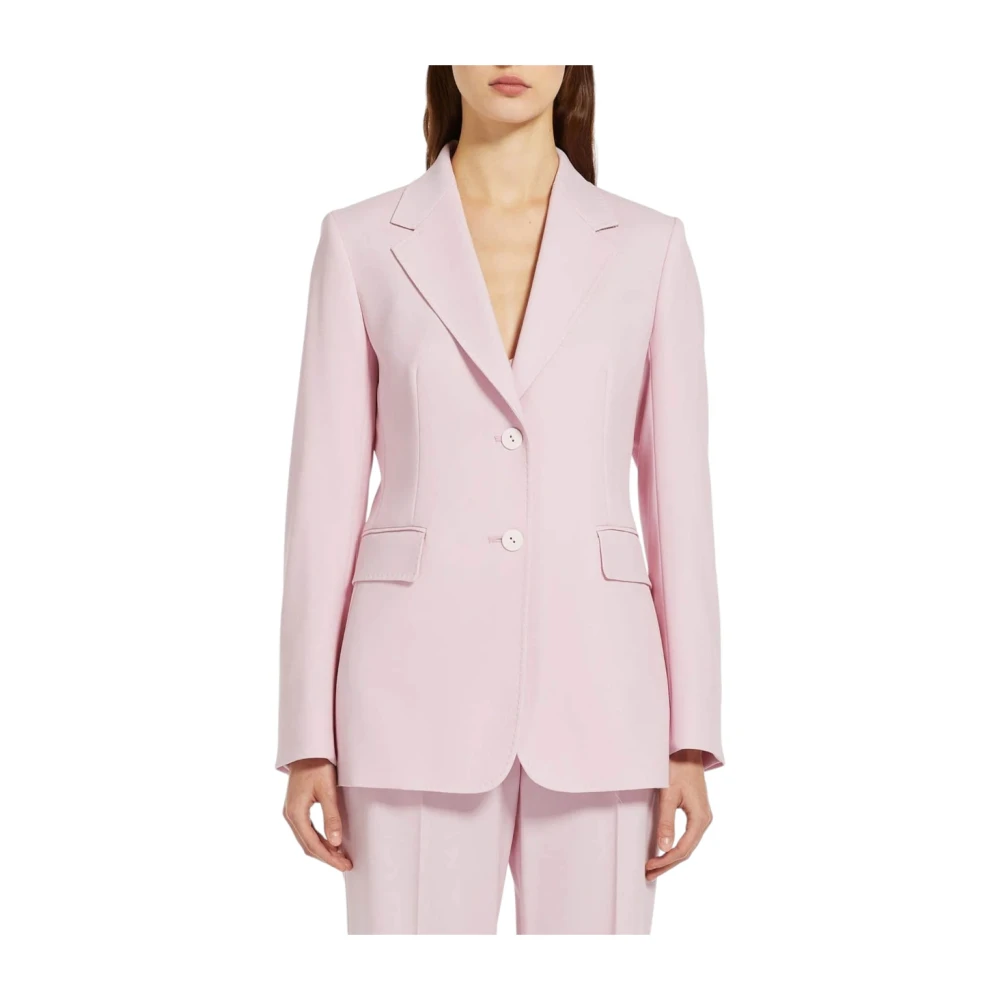 Max Mara Studio Stijlvolle Jas voor Vrouwen Pink Dames