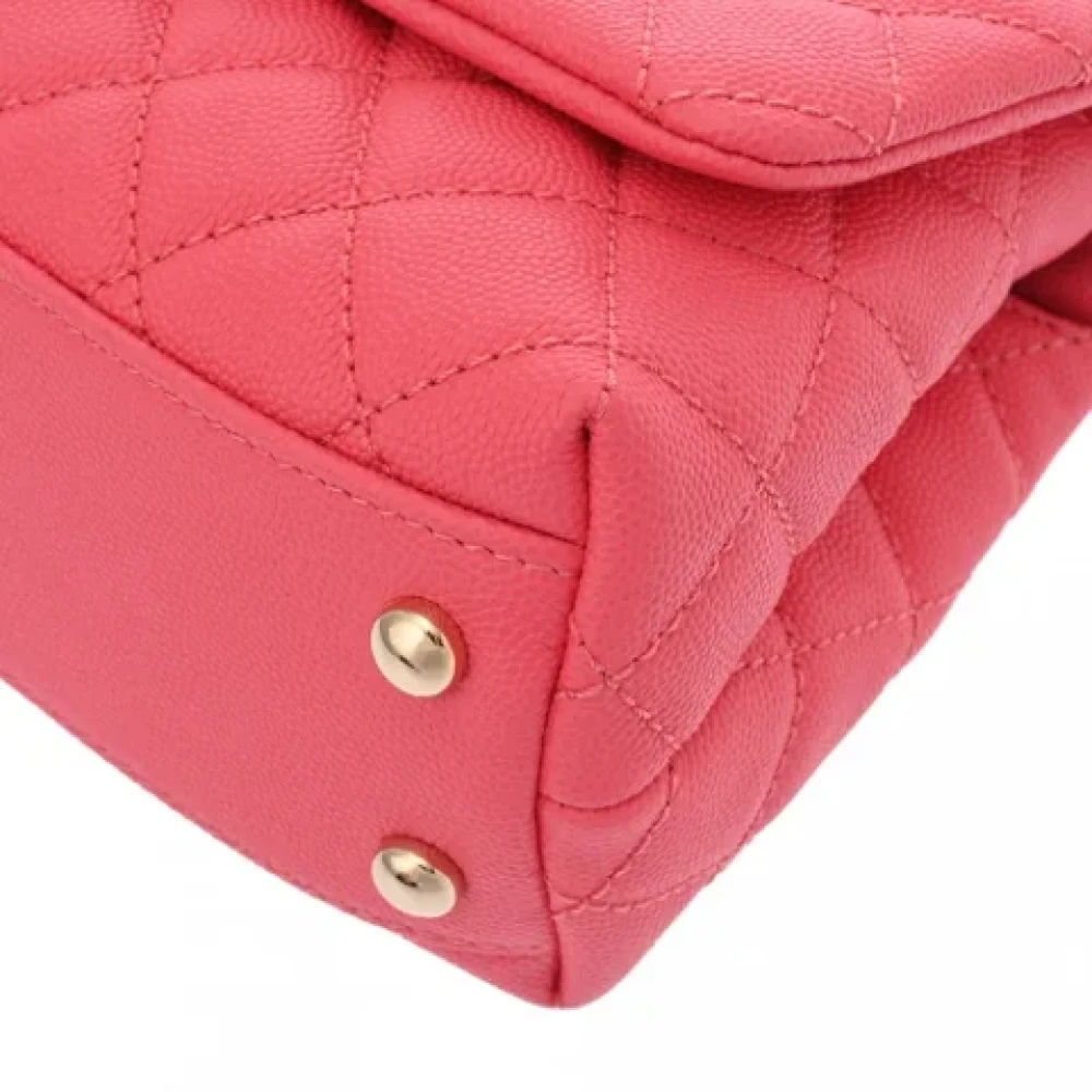 Chanel Vintage Pre-owned Leather chanel-bags Pink Dames