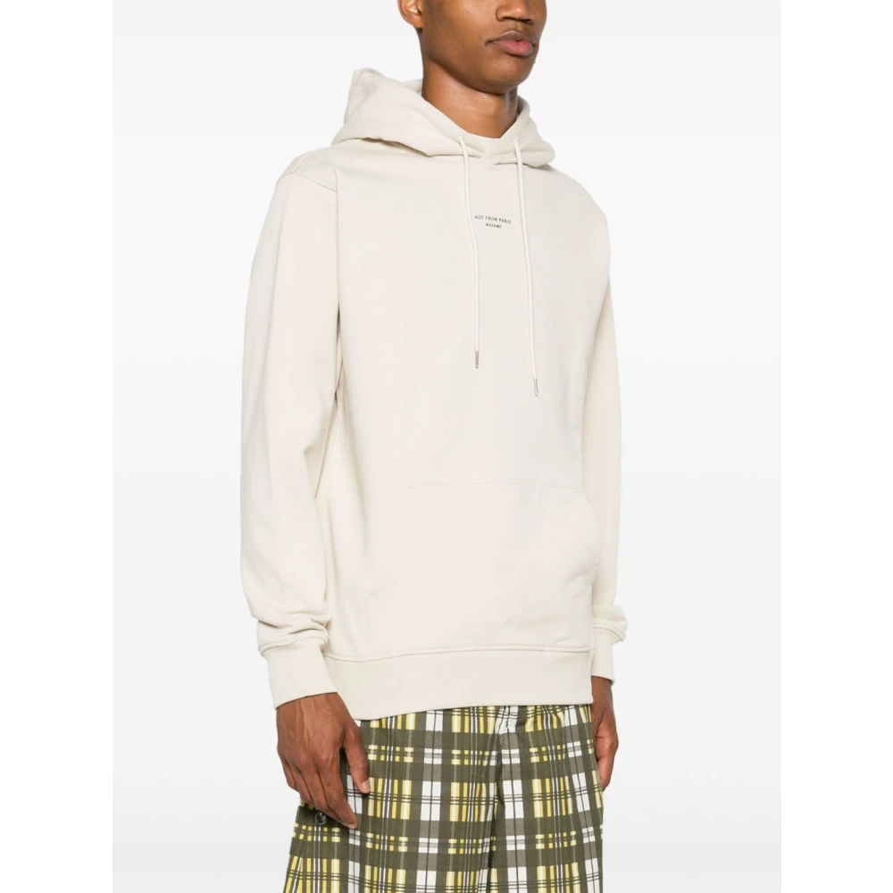Drole de Monsieur Witte Sweater Casual Comfort Stijl White Heren