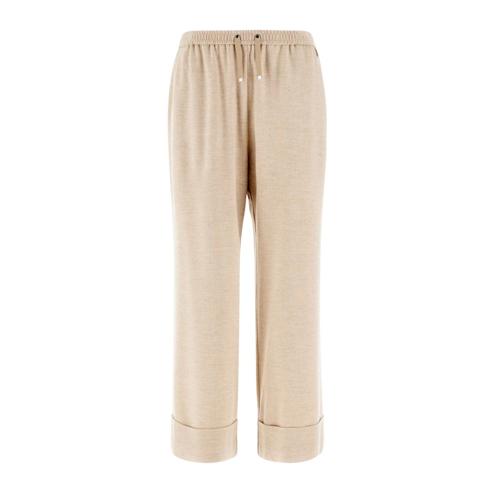 Herno Flanellen Resort Broek Beige Dames