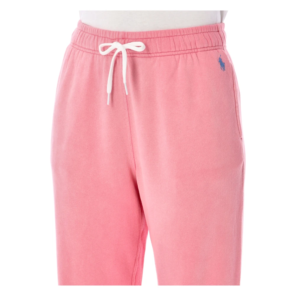 Ralph Lauren Roze Lint Fleece Joggingbroek Pink Dames