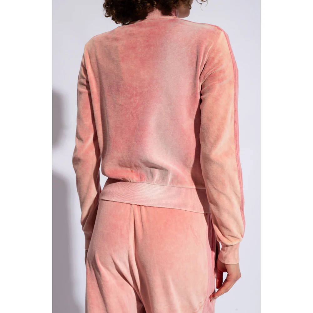 Diesel F-Kinigli velours sweatshirt Pink Dames