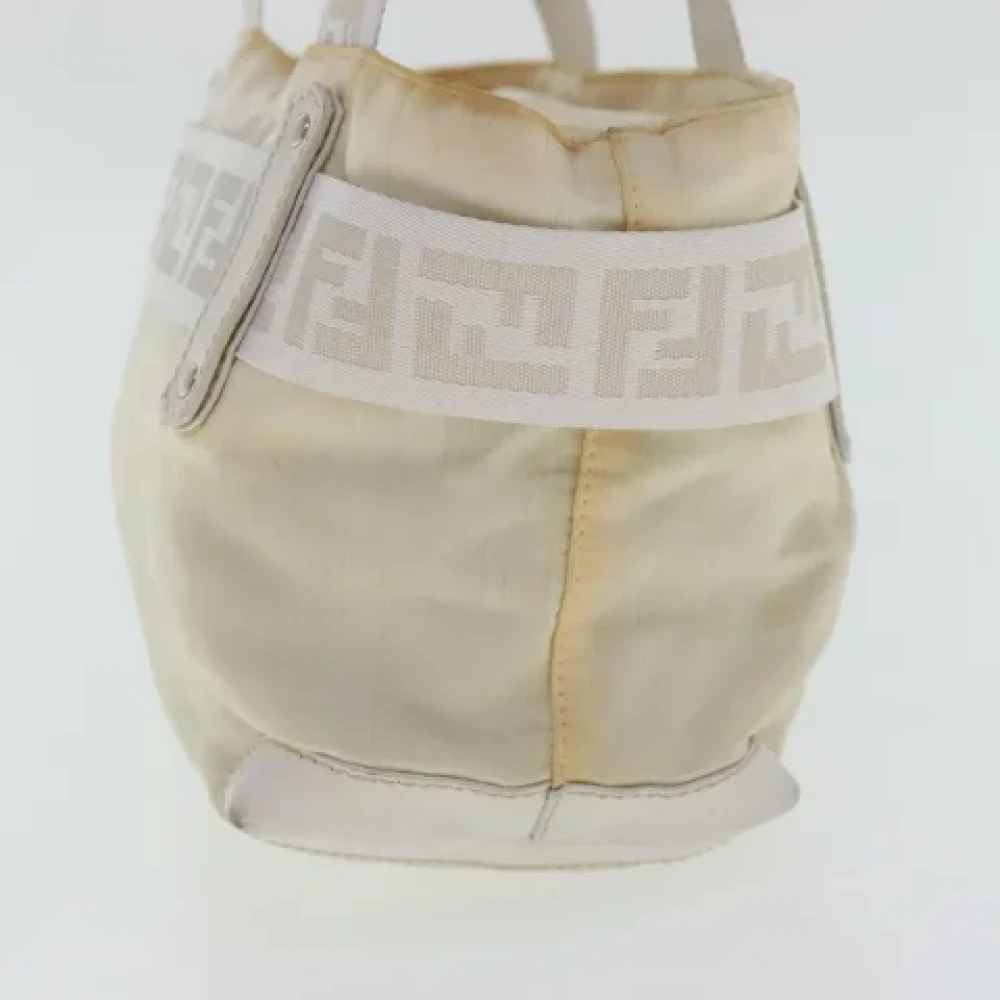 Fendi Vintage Pre-owned Canvas handbags Gray Dames