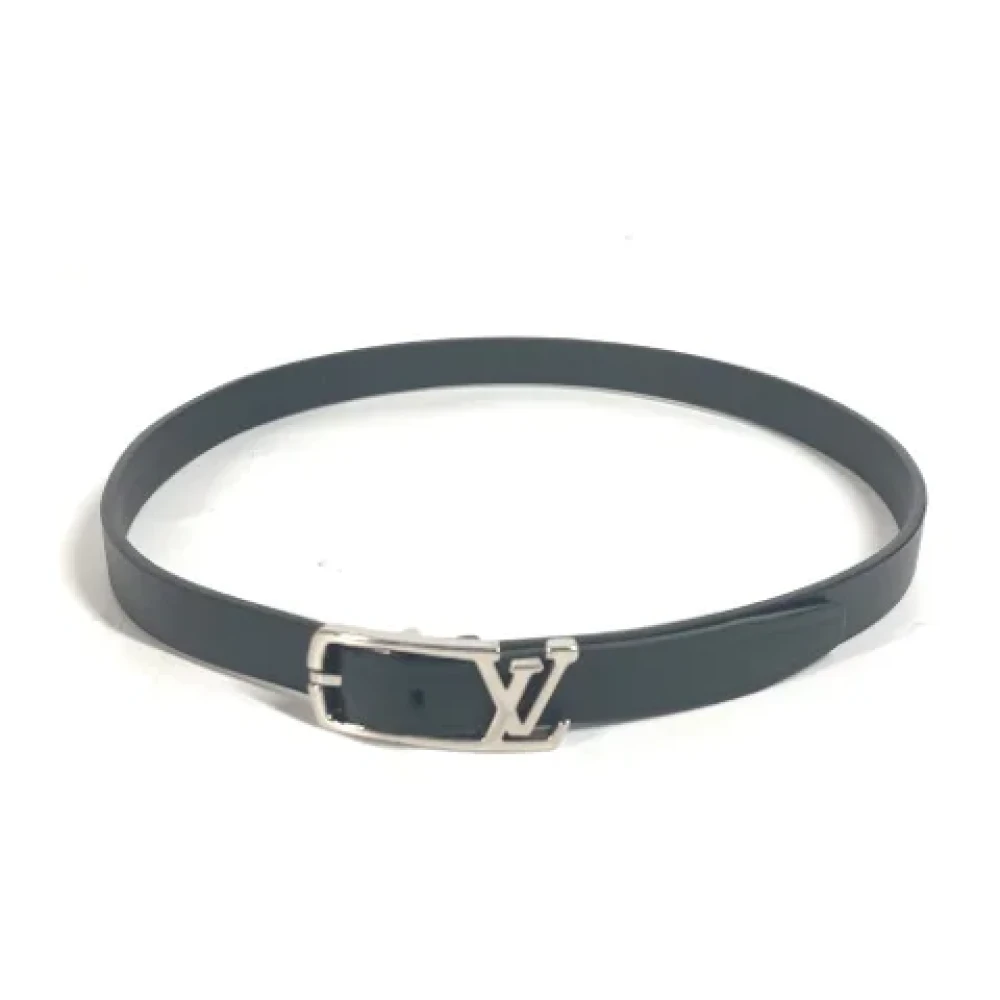 Louis Vuitton Vintage Pre-owned Leather belts Black Dames