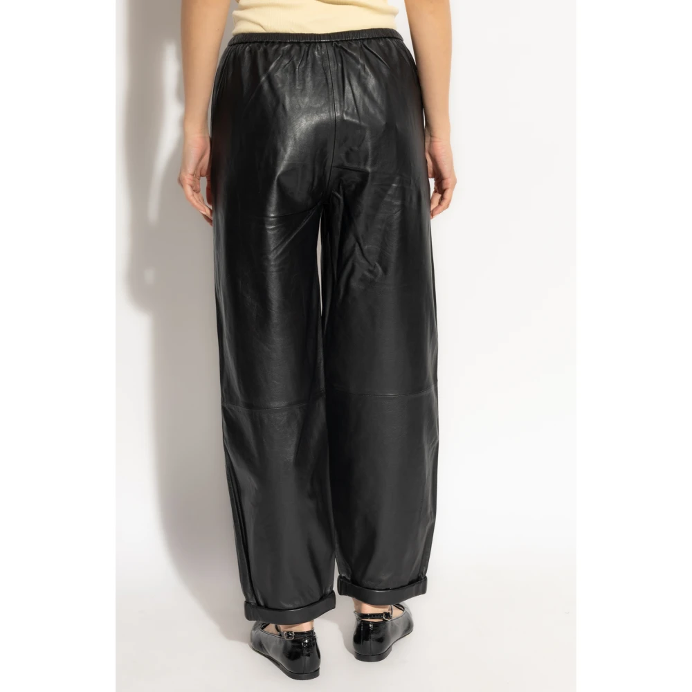 By Malene Birger Leren broek By Herenne Birger Black Dames