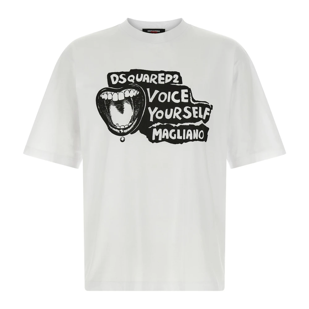 Dsquared2 Men's White T-Shirts, L, T-Shirts