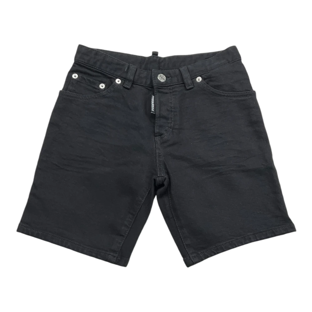 Dsquared2 Boys Black Shorts, 12 Y, Bermuda Shorts