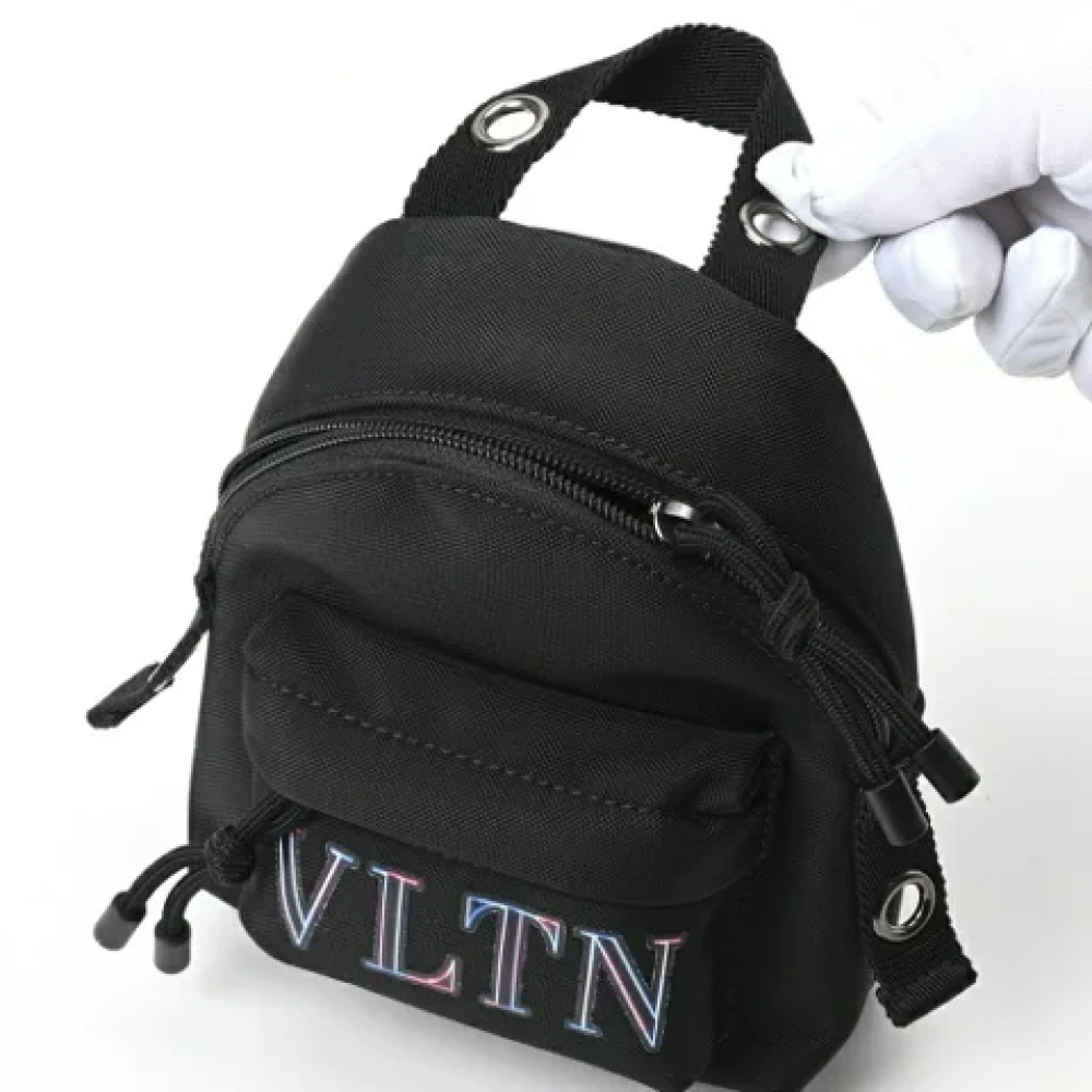 Valentino Vintage Pre-owned Canvas handbags Black Unisex