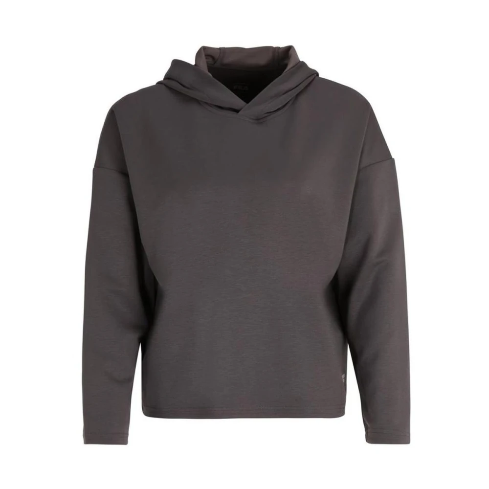 Fila Women's Gray Hoodies, M, Viscose Sweatshirt
