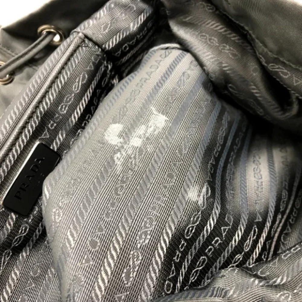 Prada Vintage Pre-owned Leather prada-bags Gray Dames