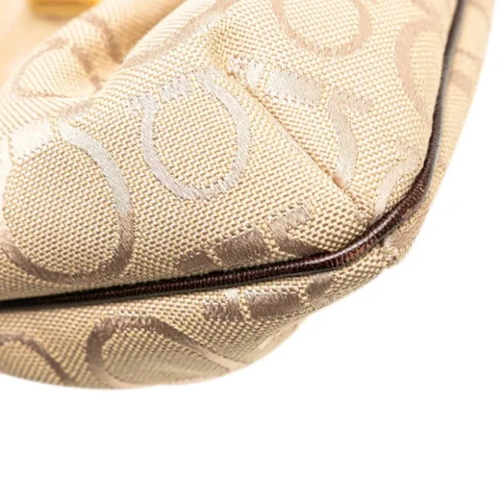 Salvatore Ferragamo Pre-owned Canvas handbags Brown Dames