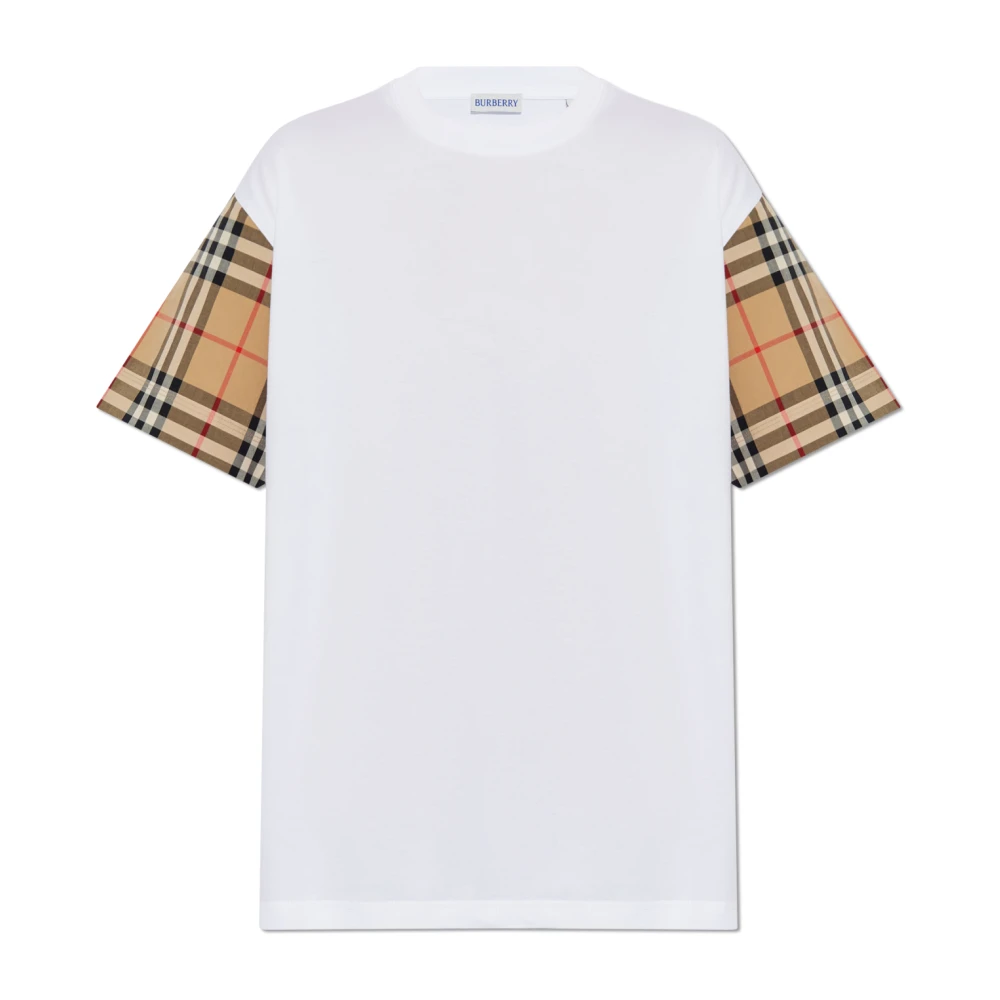 Burberry Katoenen T-shirt White Dames