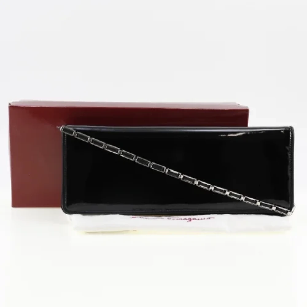 Salvatore Ferragamo Pre-owned Fabric shoulder-bags Black Dames