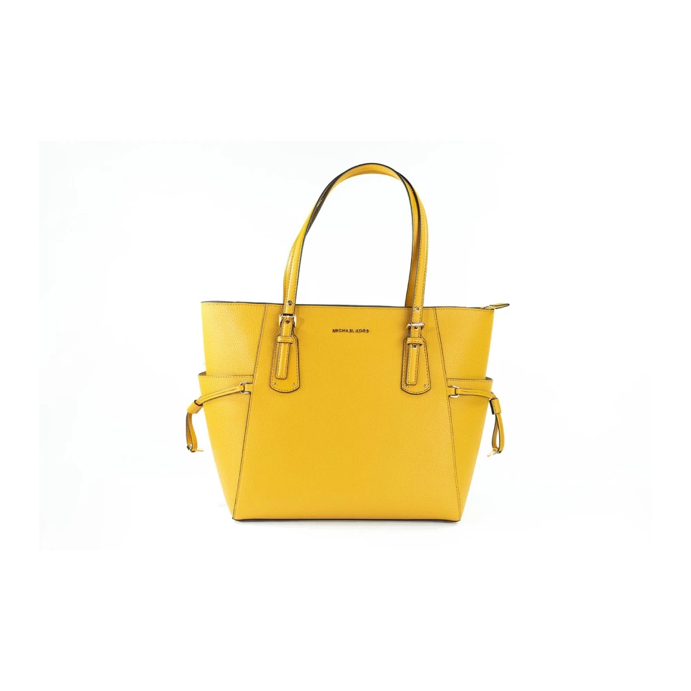 Michael Kors Studded Leather Tote Bag Yellow, Dam