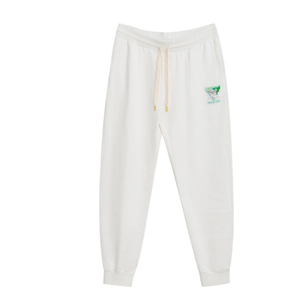 Casablanca Tennis Club Icon Joggers met borduurwerk White Heren