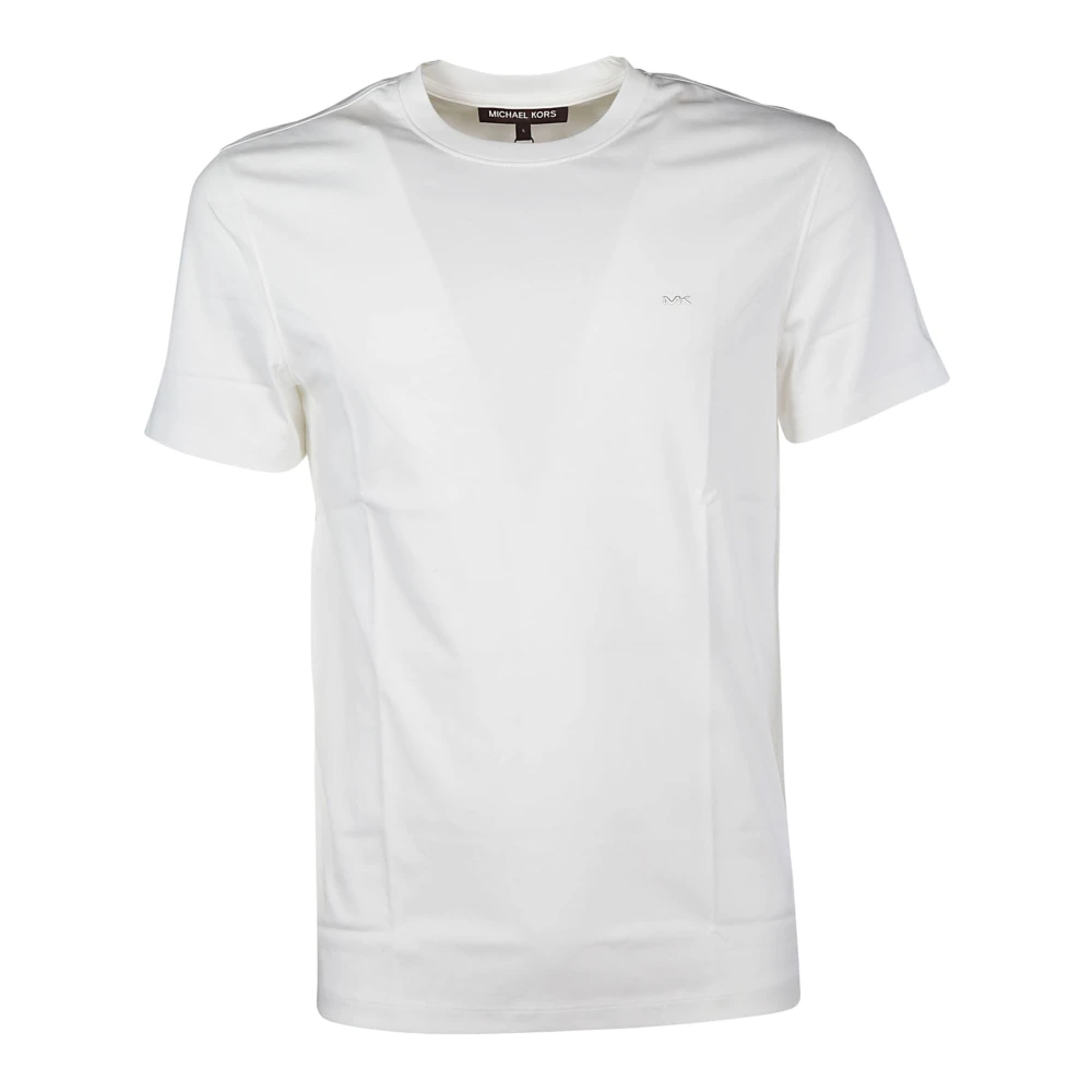 Michael Kors Katoenen Crewneck T-Shirt White Heren
