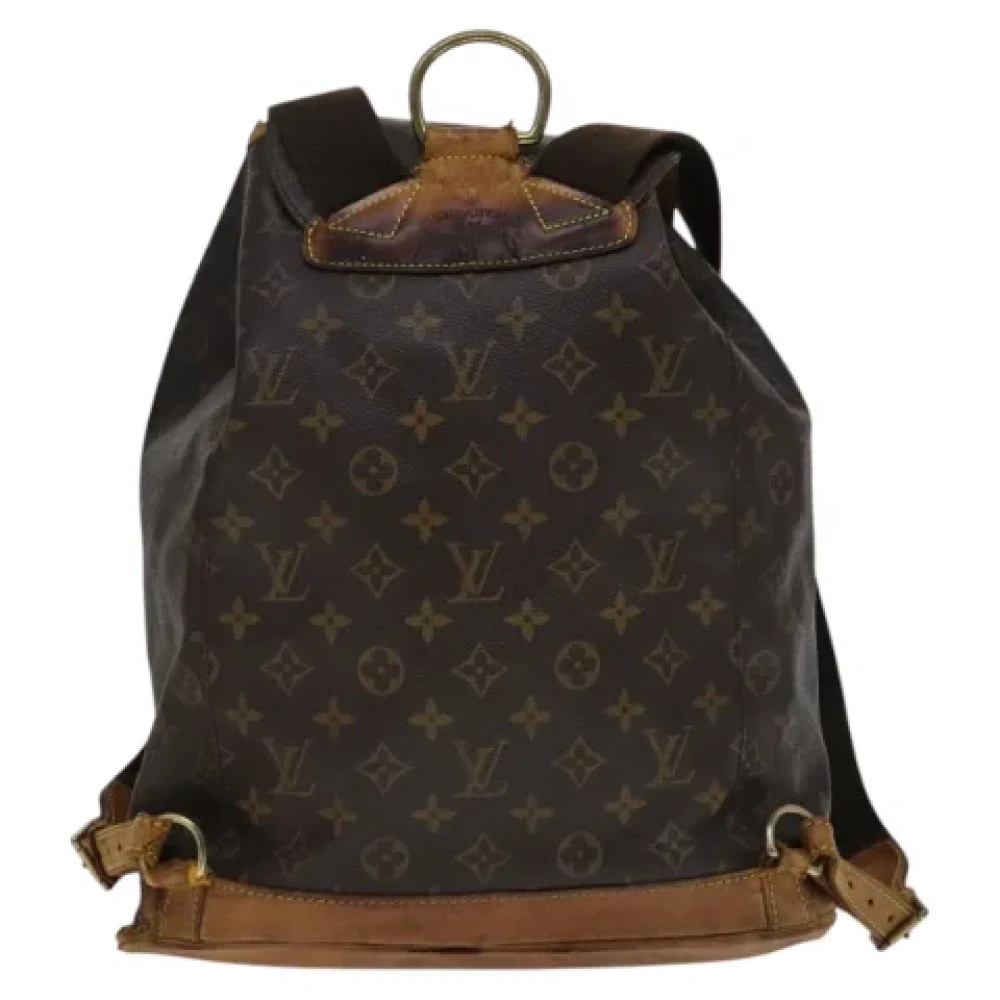 Louis Vuitton Vintage Pre-owned Canvas backpacks Brown Dames