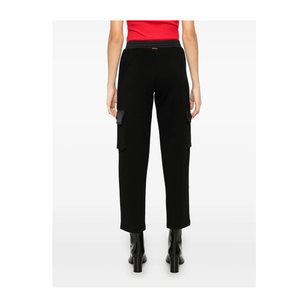 Twinset Zwarte Broek met Cargo Zakken Black Dames