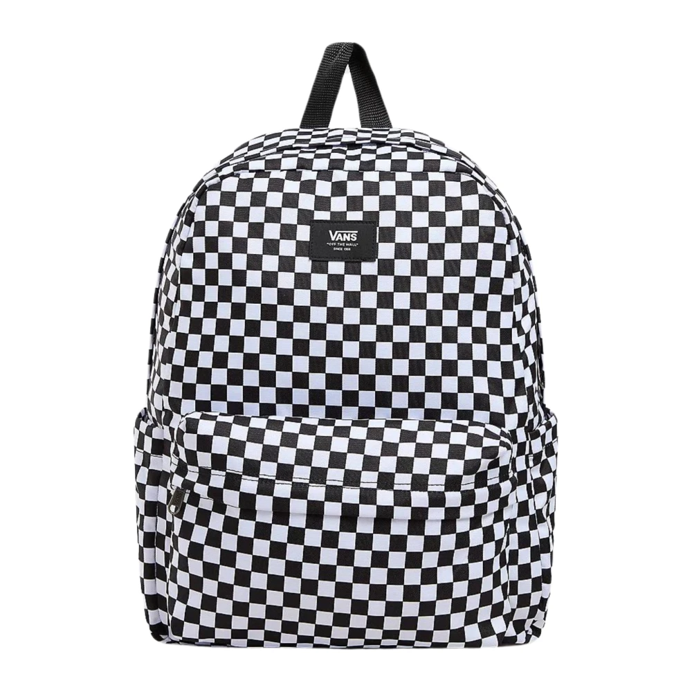 Vans Donna Nero Old Skool Check Backpack - Immagine 5