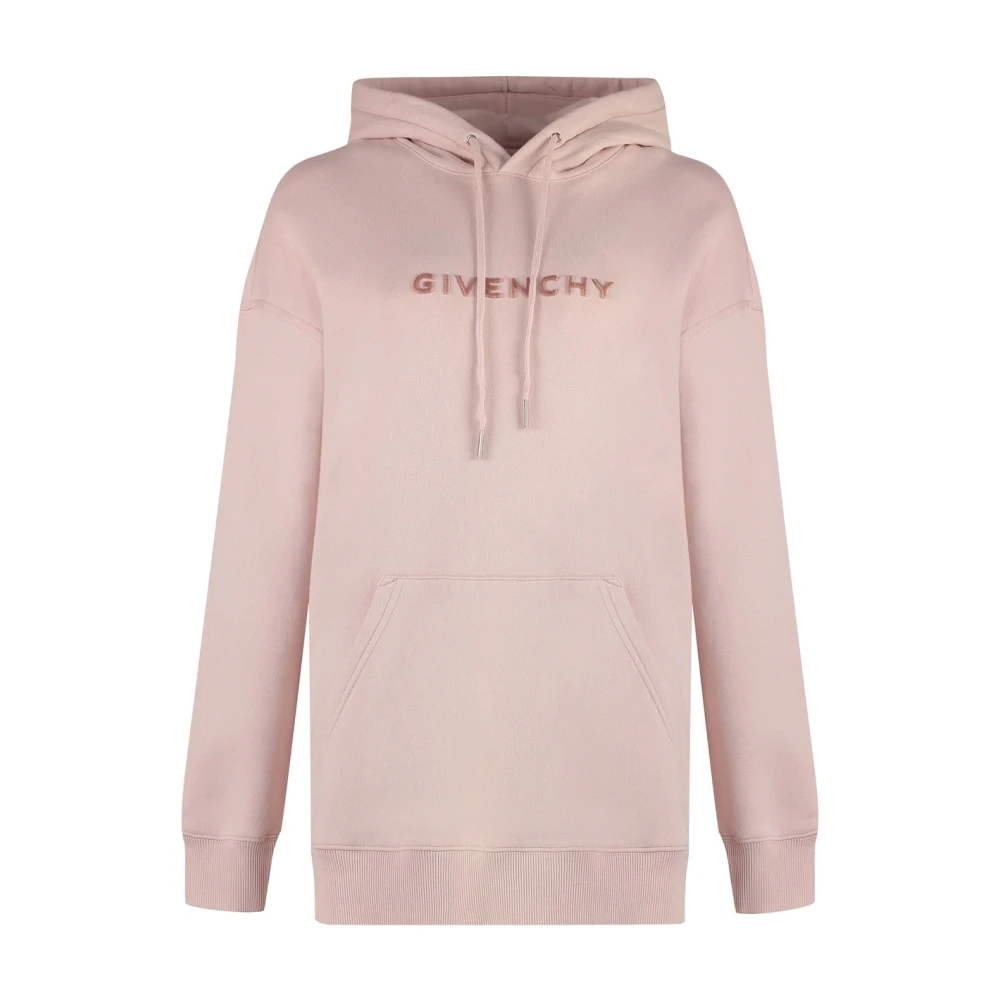 Givenchy Women's Pink Cotton Hooded Sweatshirt Aw24 - Hoodies - Xs - Sweatshirts & Hoodies