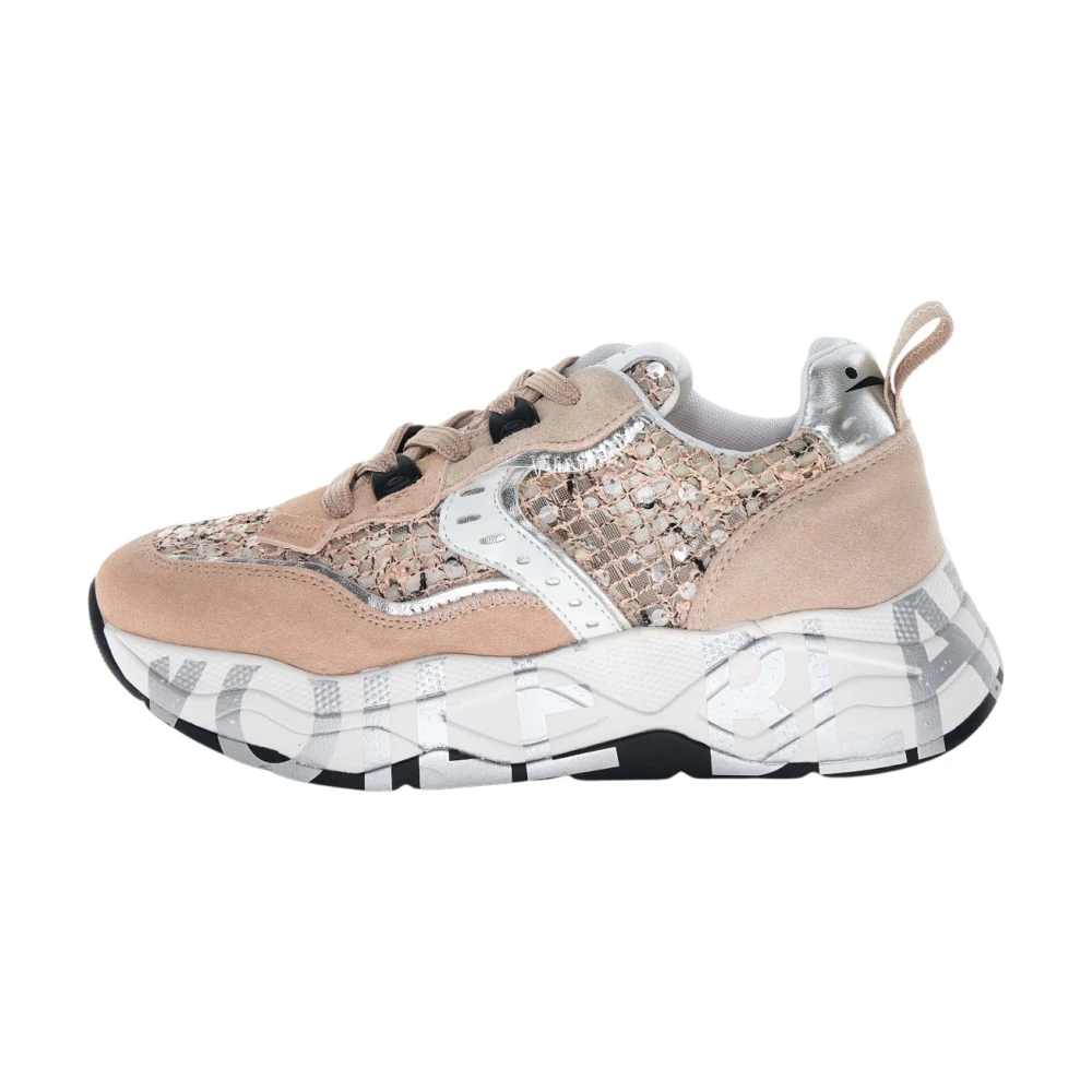 Voile Blanche Women's Pink Sneakers, 5 Uk, Club105 Mesh