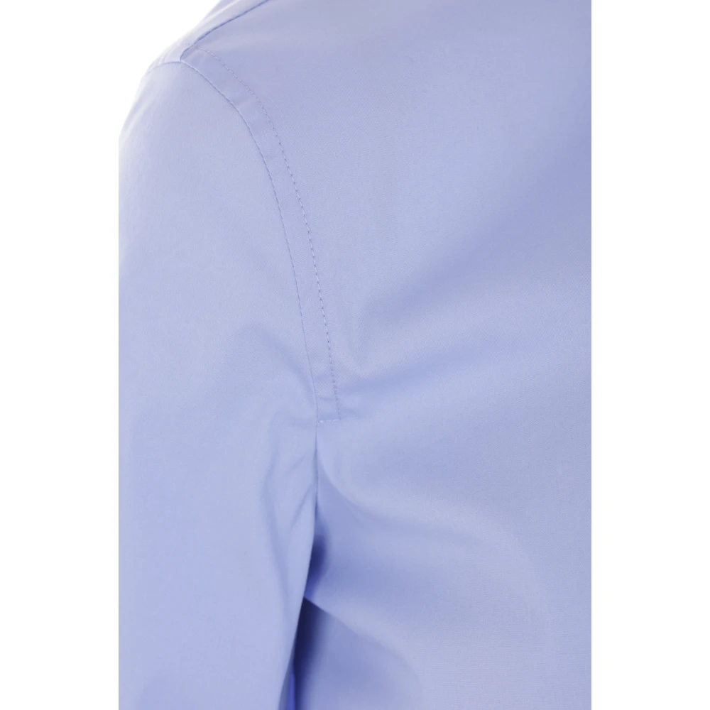 BRUNELLO CUCINELLI Lichtblauw Katoenen Stretch Overhemd Blue Dames