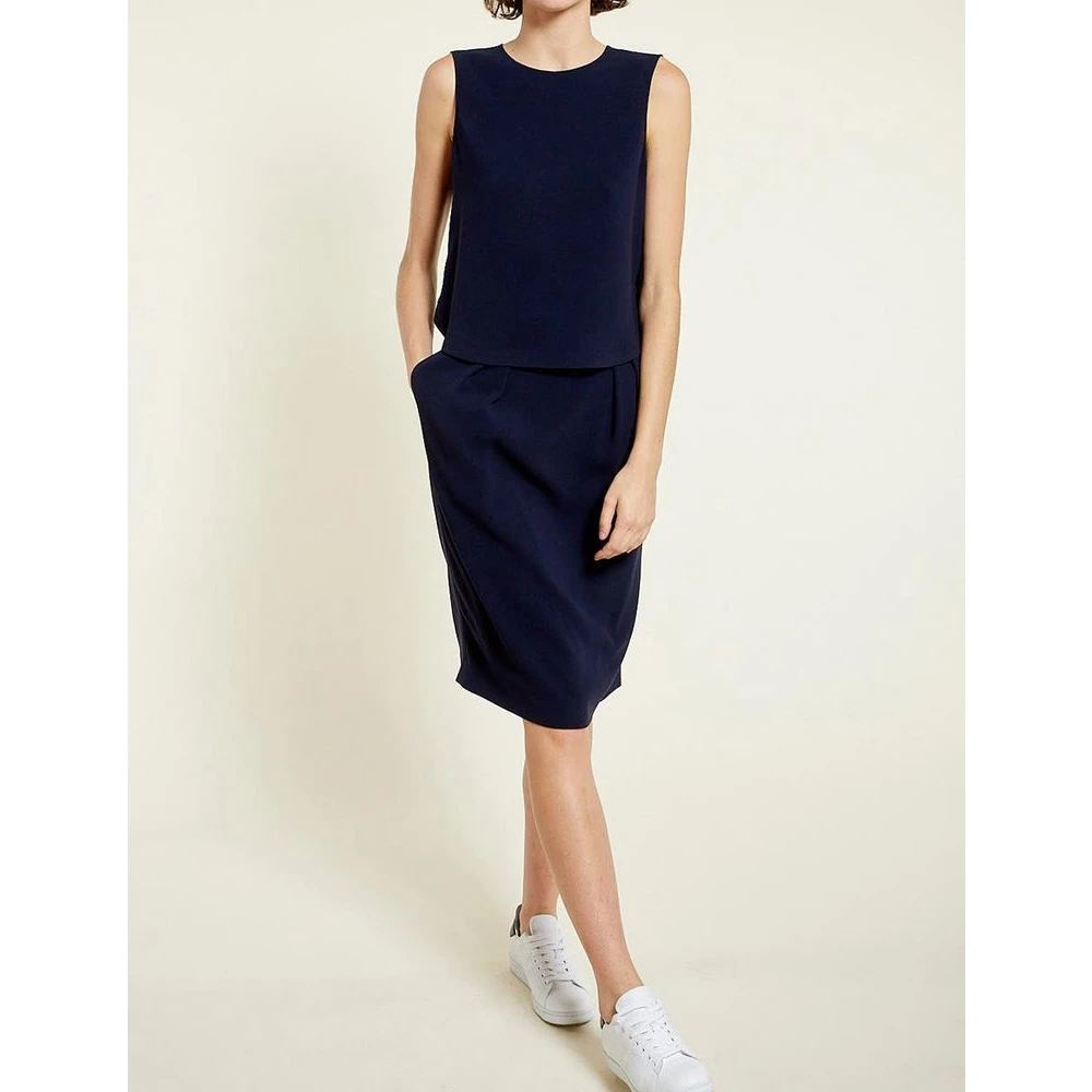 Ines De La Fressange Paris Celeste blauwe rok Blue Dames