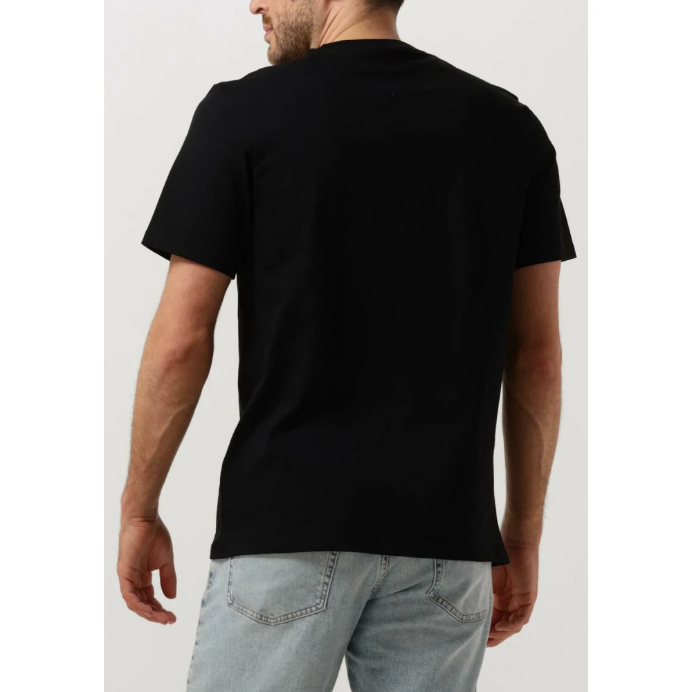Lyle & Scott Contrastzak T-shirt Black Heren