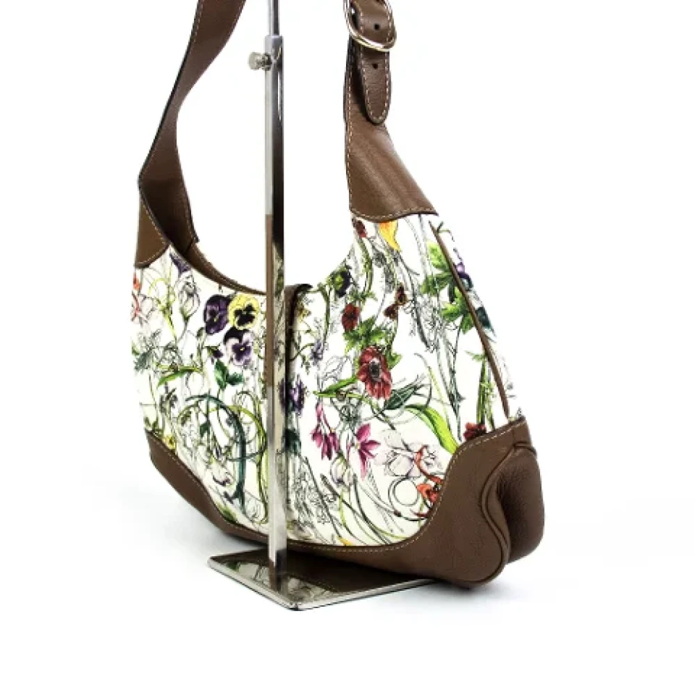 Gucci Vintage Pre-owned Fabric gucci-bags Beige Dames