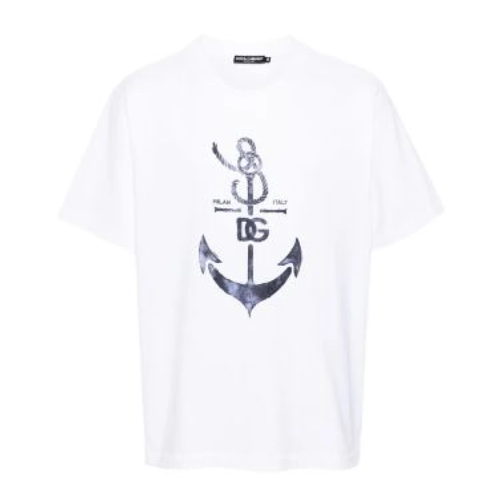 Dolce & Gabbana Witte T-shirts en Polos van Dolce Gabbana White Heren