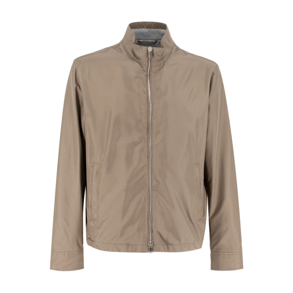 PAUL & SHARK Zijden Bomberjack Beige Heren