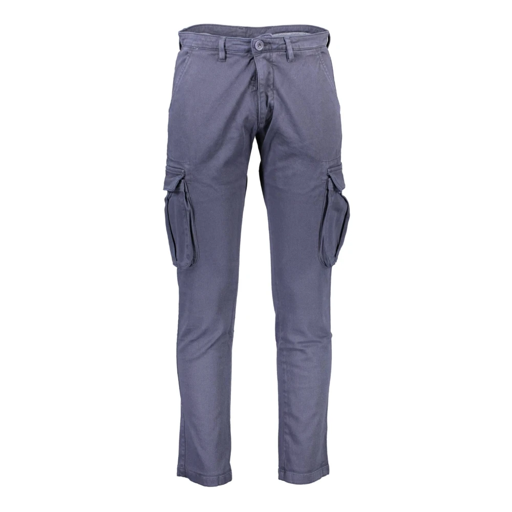 North Sails Men's Blue Slim-Fit Trousers, W33, Slim-Fit Trousers
