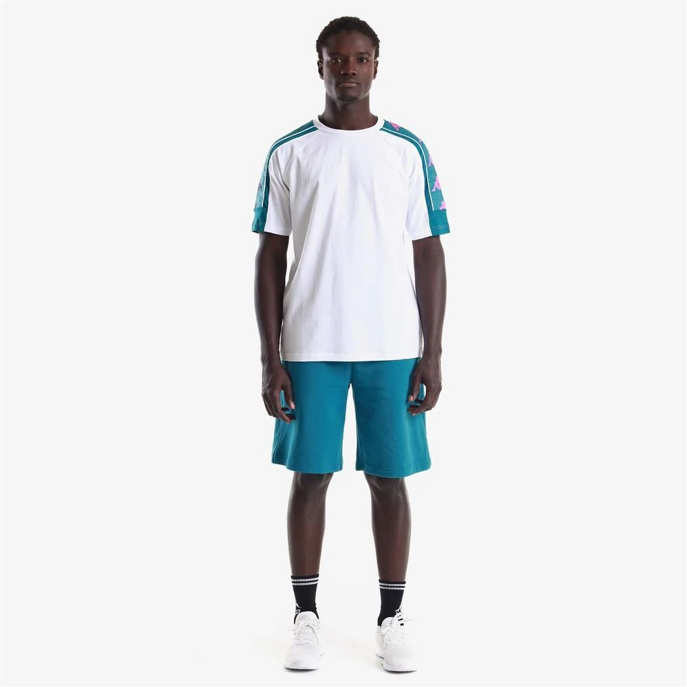 Kappa Korte Mouw T-shirt White Heren