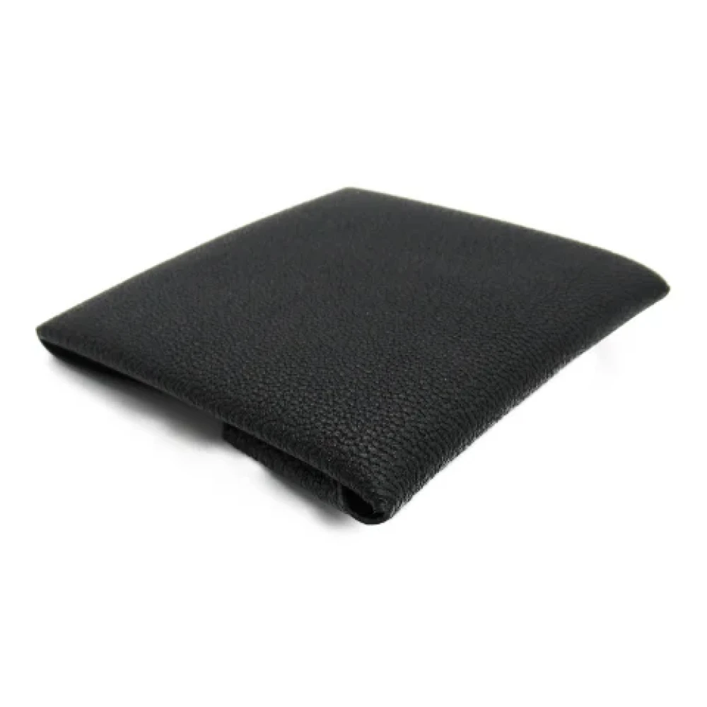 Hermès Vintage Pre-owned Leather wallets Black Dames