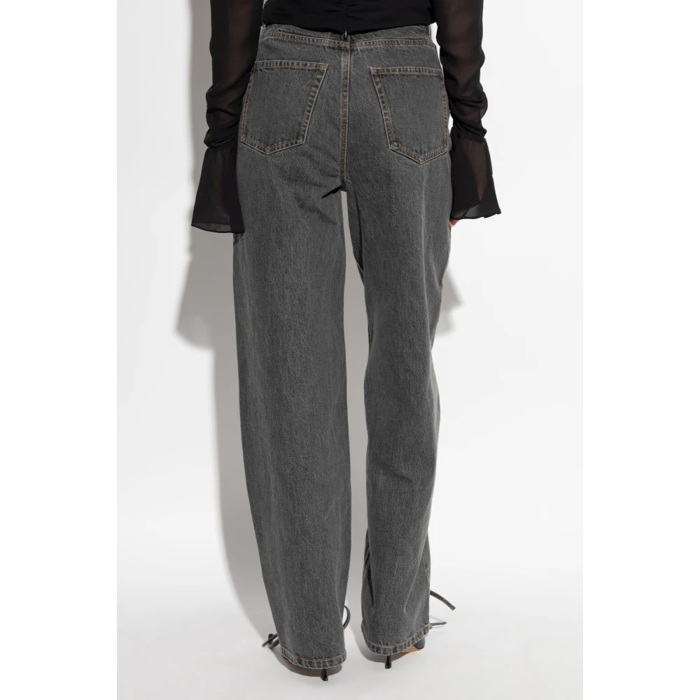 Rotate Birger Christensen Jeans met rechte pijpen Gray Dames