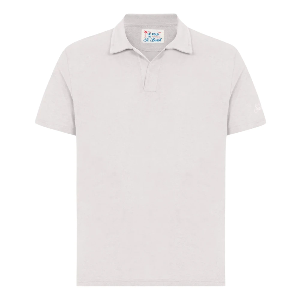 Mc2 Saint Barth White Polo Shirts, Male, 2XL, Polo Jeremy
