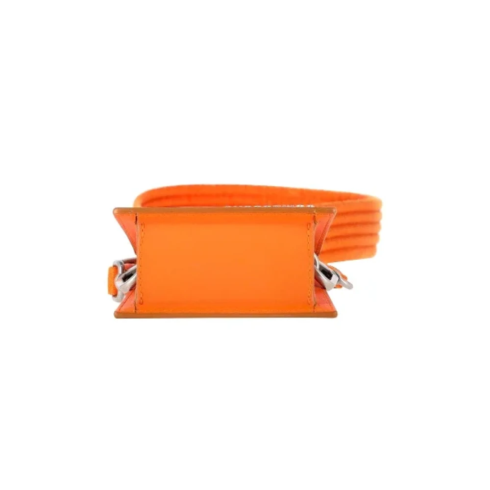 Jacquemus Pre-owned Leather crossbody-bags Orange Dames