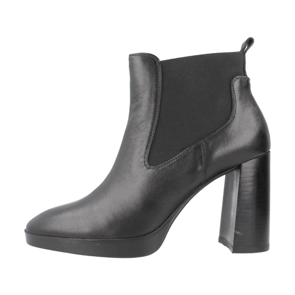 Geox Women's Black Teulada Ankle Boots - Heeled Boots - 6 Uk - Shoes