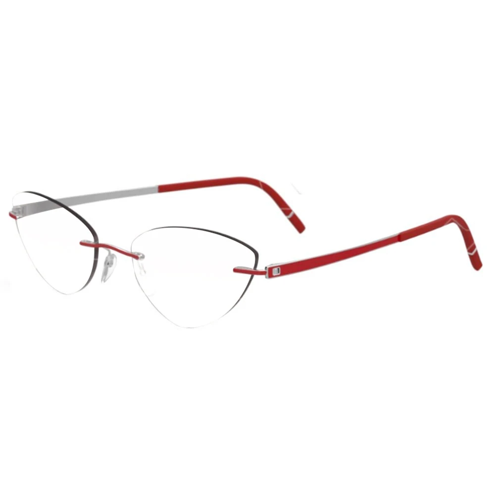 Silhouette Rode Brillenmontuur Momentum Red Dames