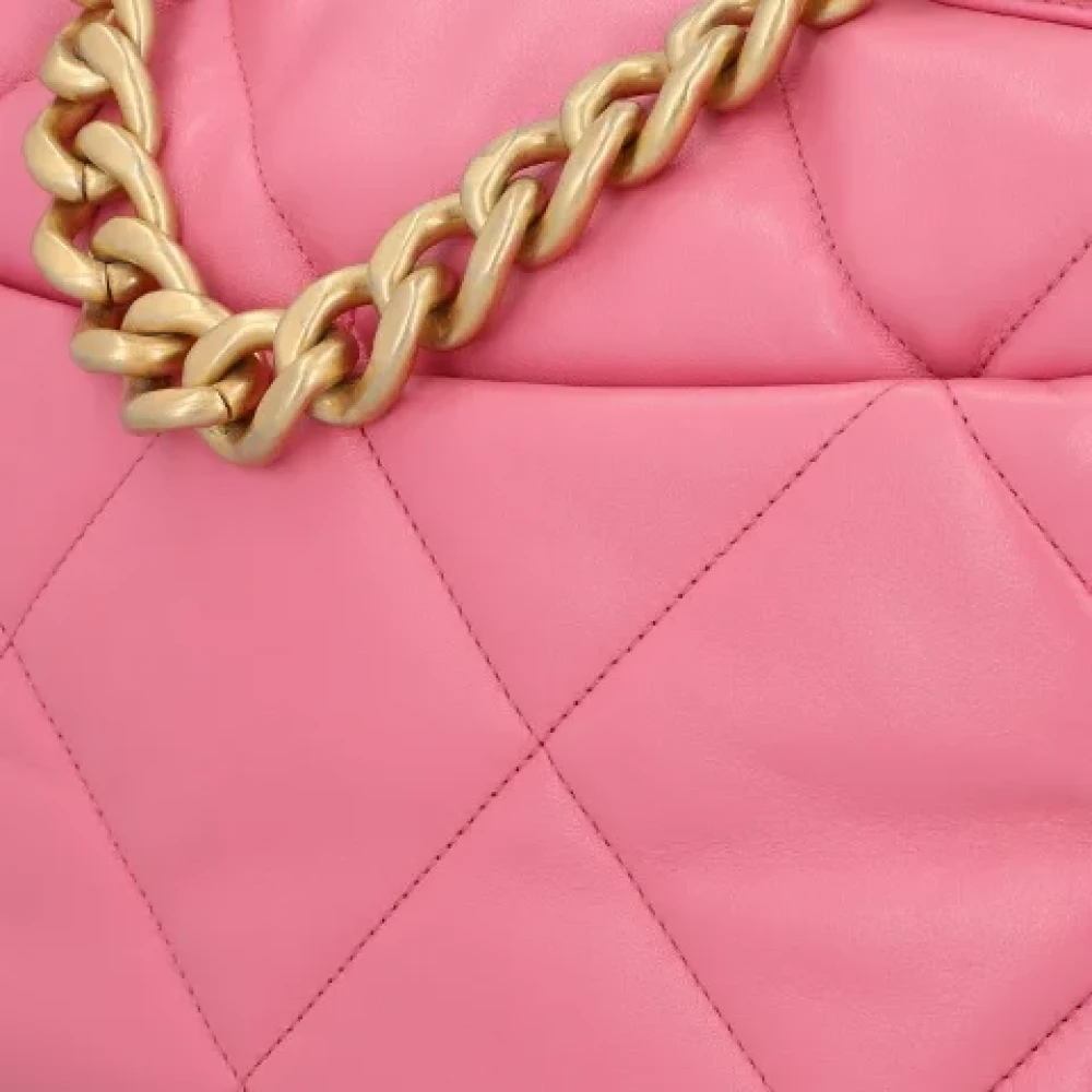 Chanel Vintage Pre-owned Fabric chanel-bags Pink Dames