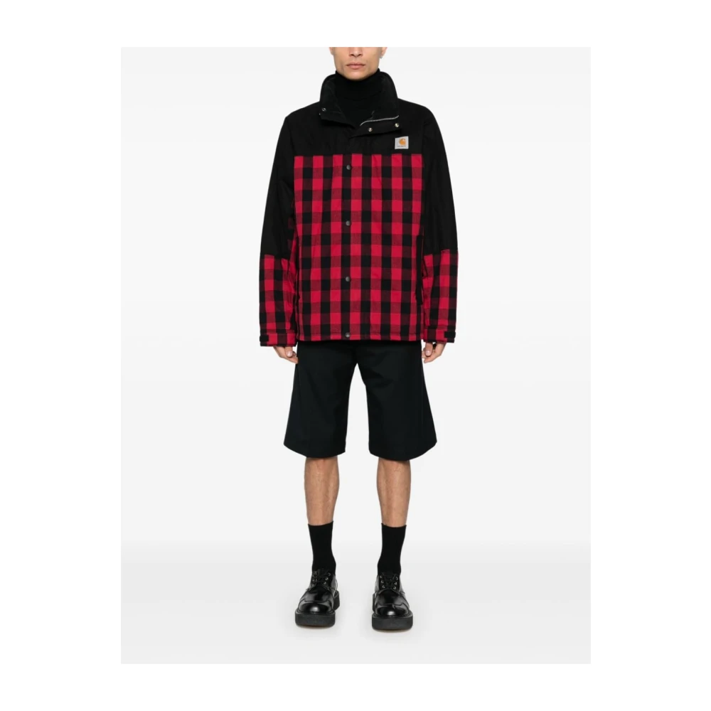 Junya Watanabe Zwarte Jassen voor Mannen Multicolor Heren