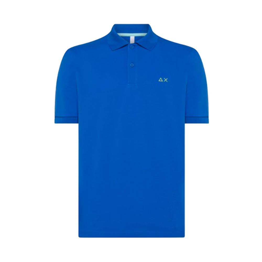 Sun68 Effen Regular Polo Shirt Royal Blue Heren